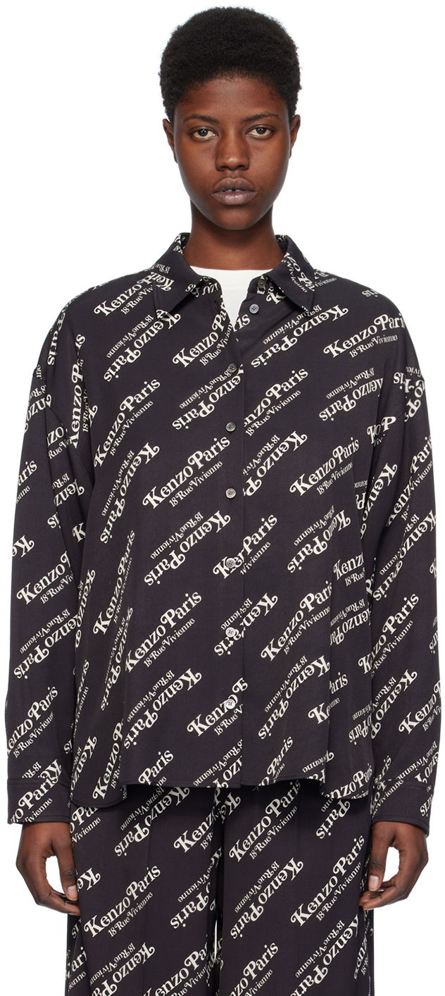 Košeľa KENZO Black Paris Verdy Edition Čierna | FE52CH2479S2, 0