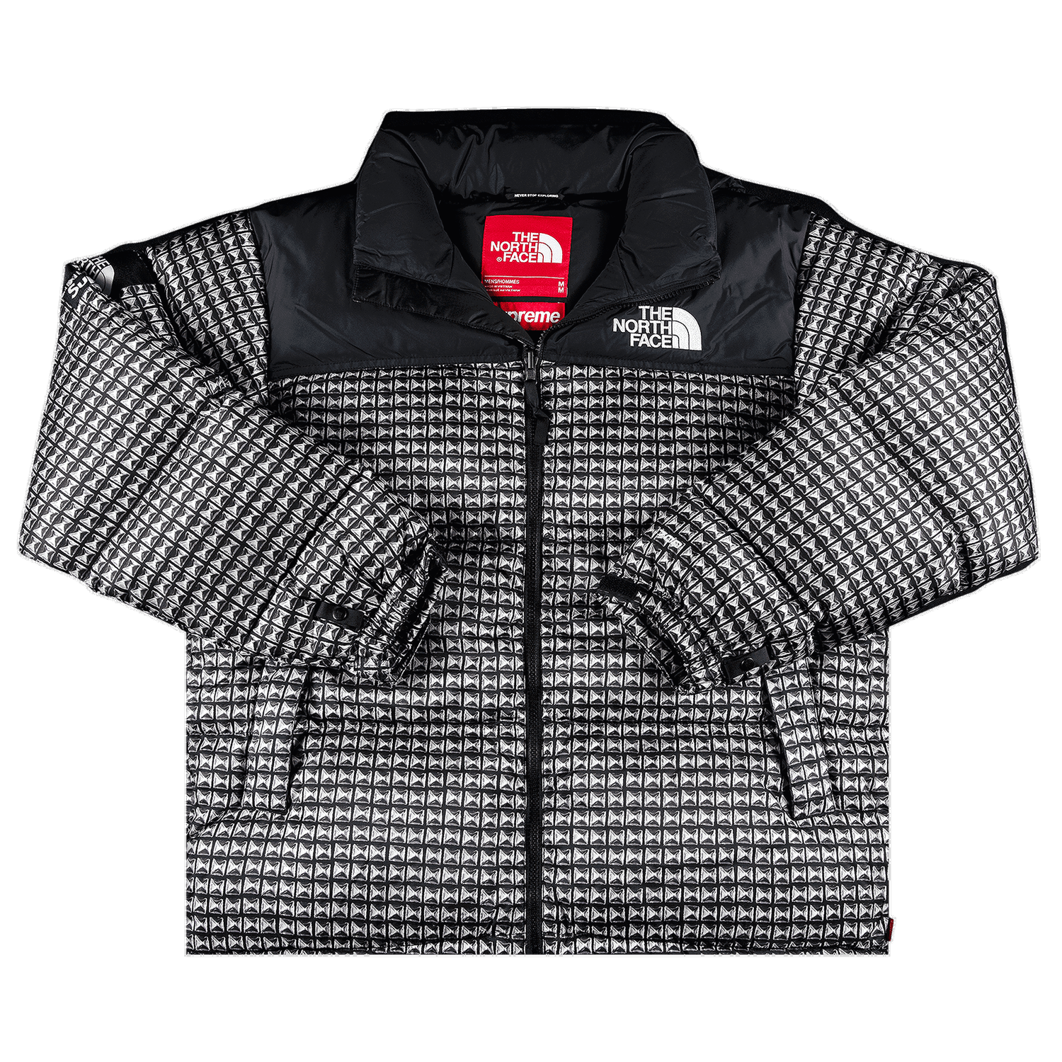 Prešívaná bunda Supreme The North Face x Studded Nuptse Jacket Čierna | SS21J6 BLACK, 0