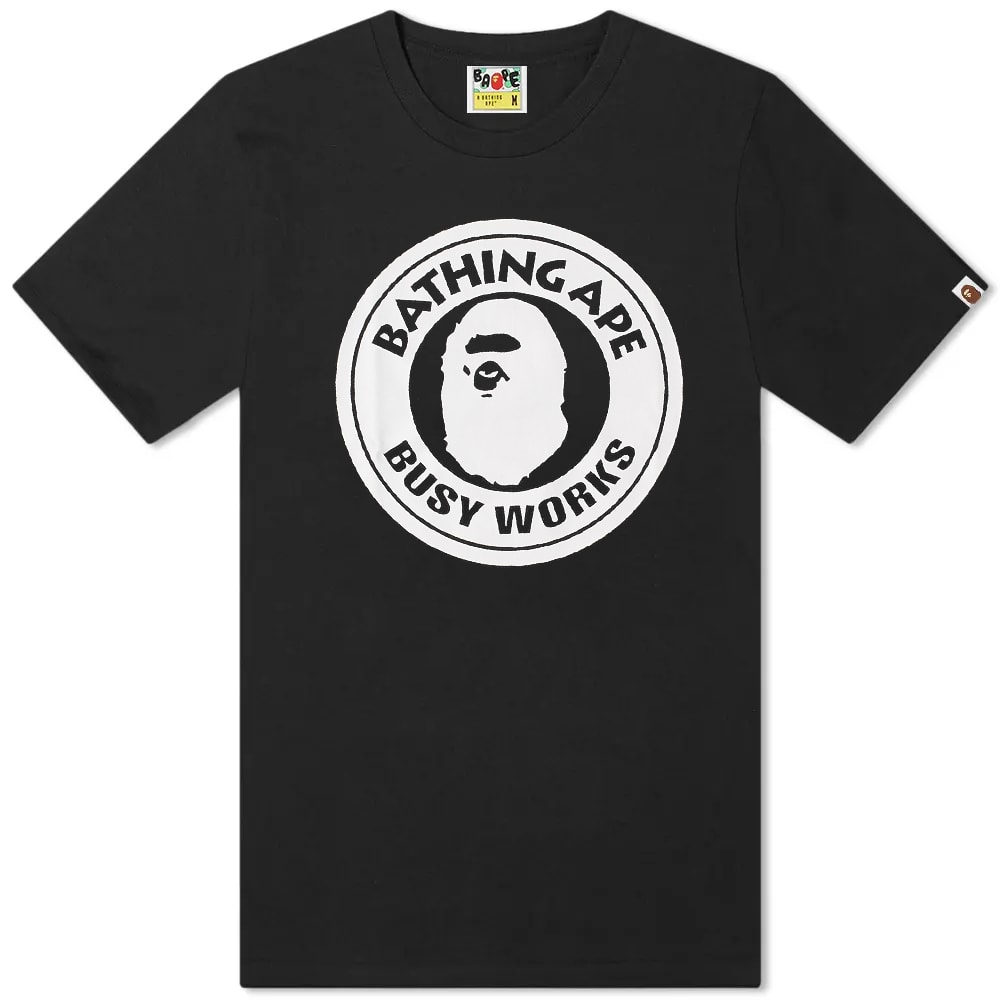 Tričko BAPE Bicolor Busy Works Tee Čierna | 001TEI301025M-BLK, 0