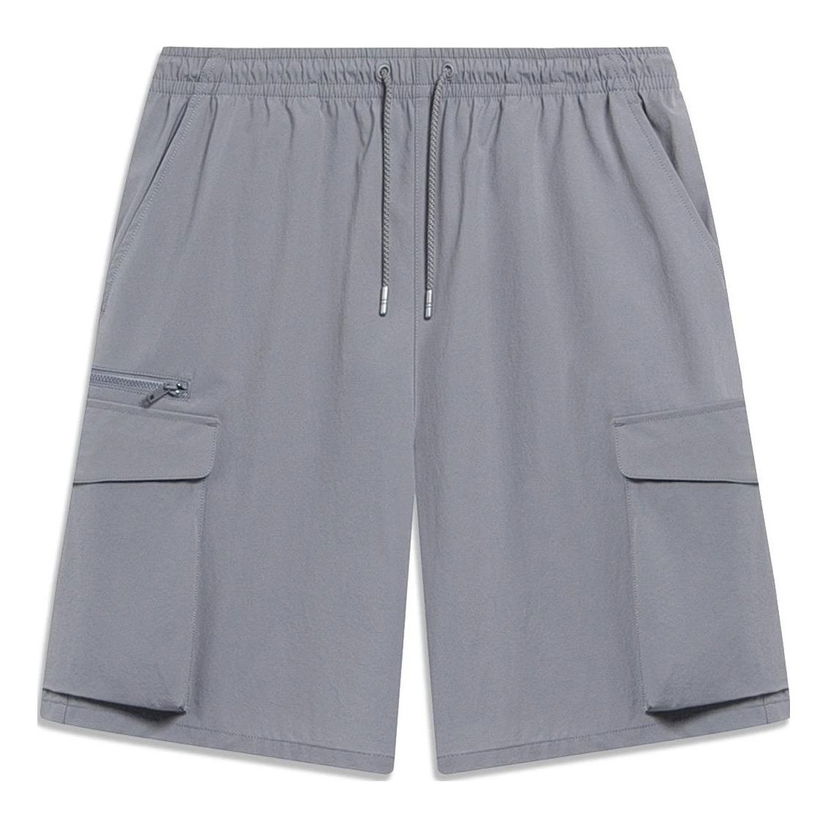 Šortky Li-Ning Men's Cargo Shorts Šedá | AKST071-1
