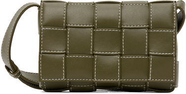Taška cez rameno Bottega Veneta Bottega Veneta Small Cassette Shoulder Bag Zelené | 763686V39K0, 0