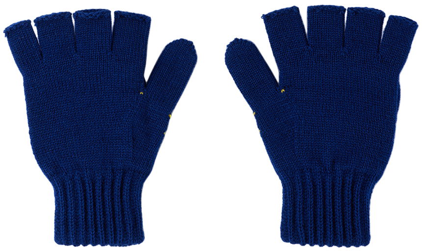 Rukavice BAPE Baby Milo Nordic Gloves Modrá | 002GDI803007K, 1