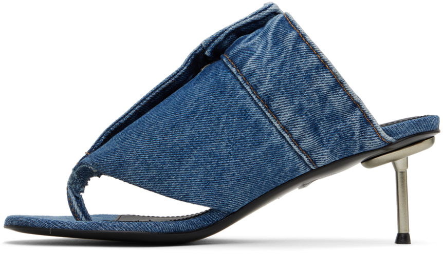 Open Thong Heeled Sandals