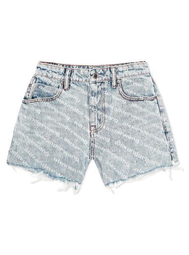 Šortky Alexander Wang All Over Logo Bite Short Modrá | 4DC2204781-270