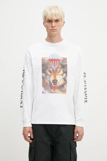 Tričko Aries Wolf T-Shirt With Print Biela | AR6002202, 0