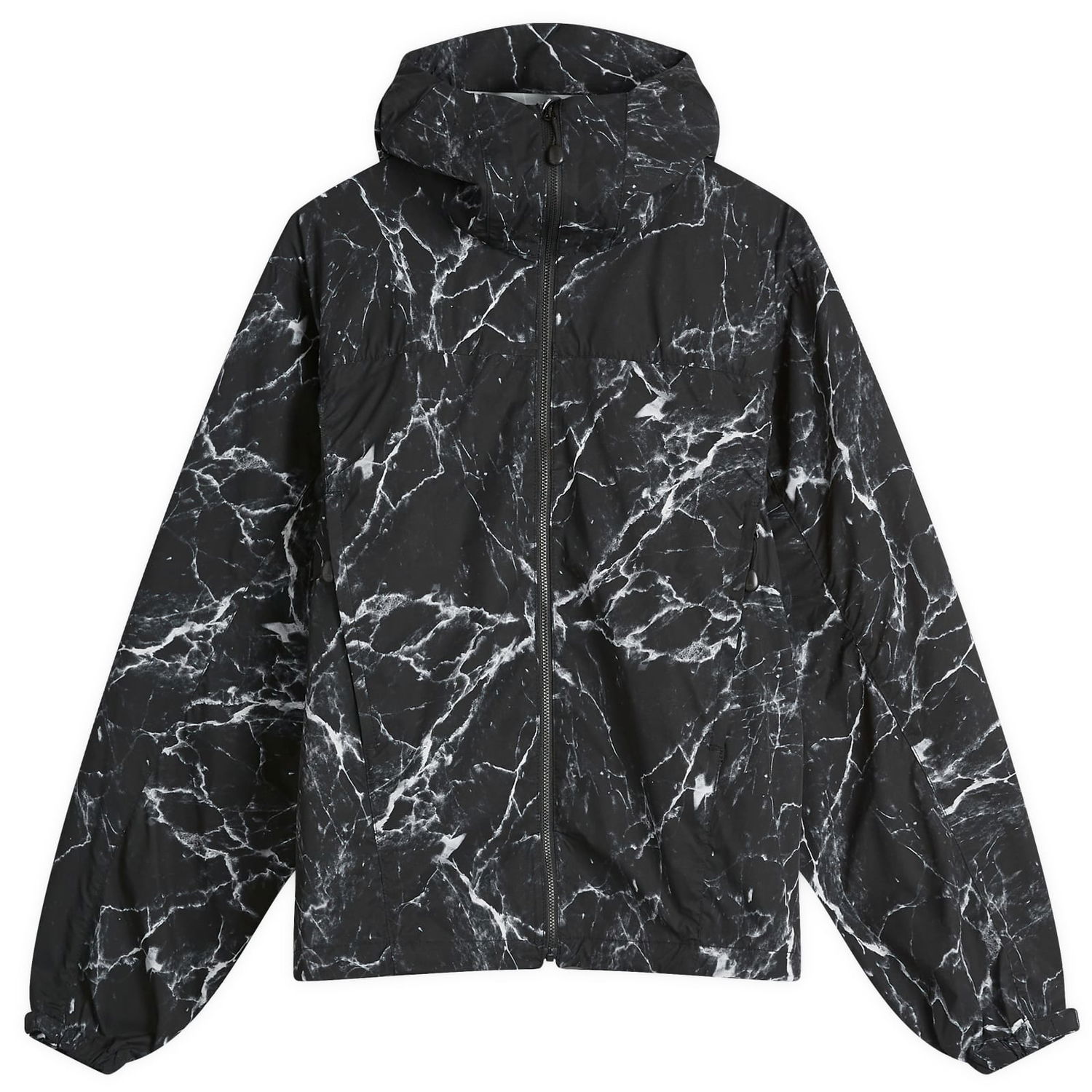 Vetrovka BEAMS BEAMS Print Hooded Jacket, Size Medium Čierna | 1118-1835-803-19, 0