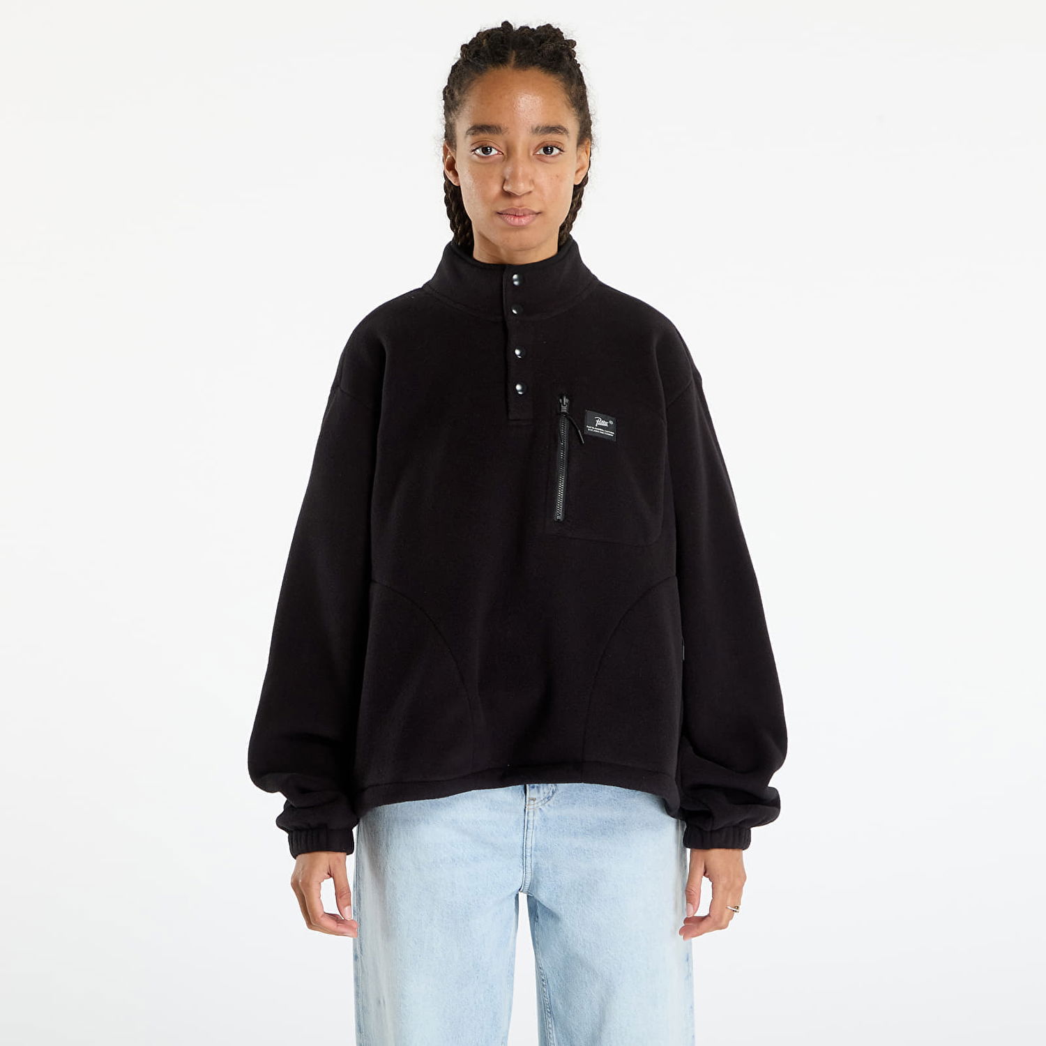 Mikina Patta Patta Sherpa Fleece Overhead Čierna | POC-AW25-2600-359-0003-001, 0