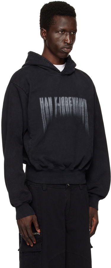 Mikina Han Kjøbenhavn Han Kjobenhavn Faded Logo Hoodie Čierna | M-134010, 1