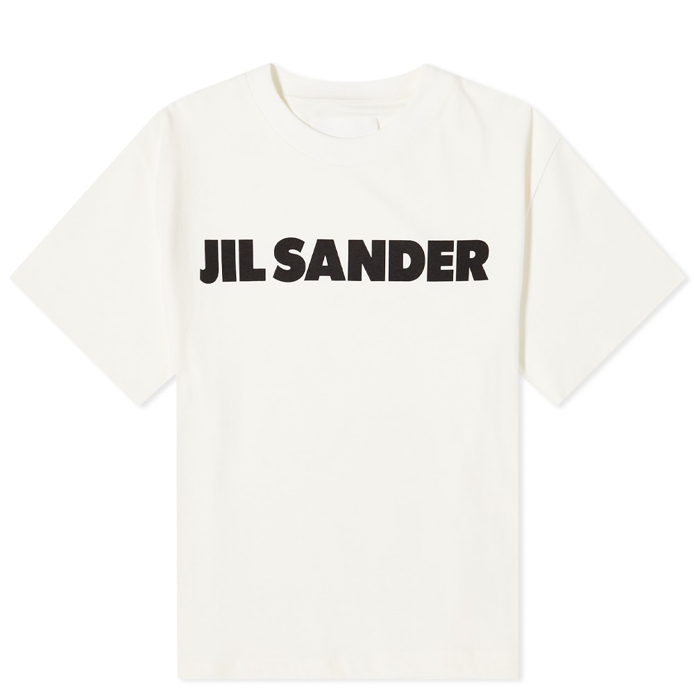 Tričko Jil Sander Logo Front Tee Biela | J02GC0001-J45148-102, 0