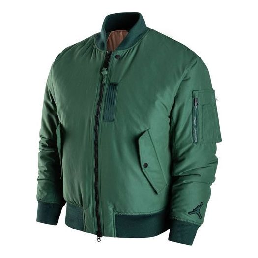Bomber bunda Jordan Air Jordan Essentials MA-1 Reversible Aviator Jacket Zelené | DA9797-333