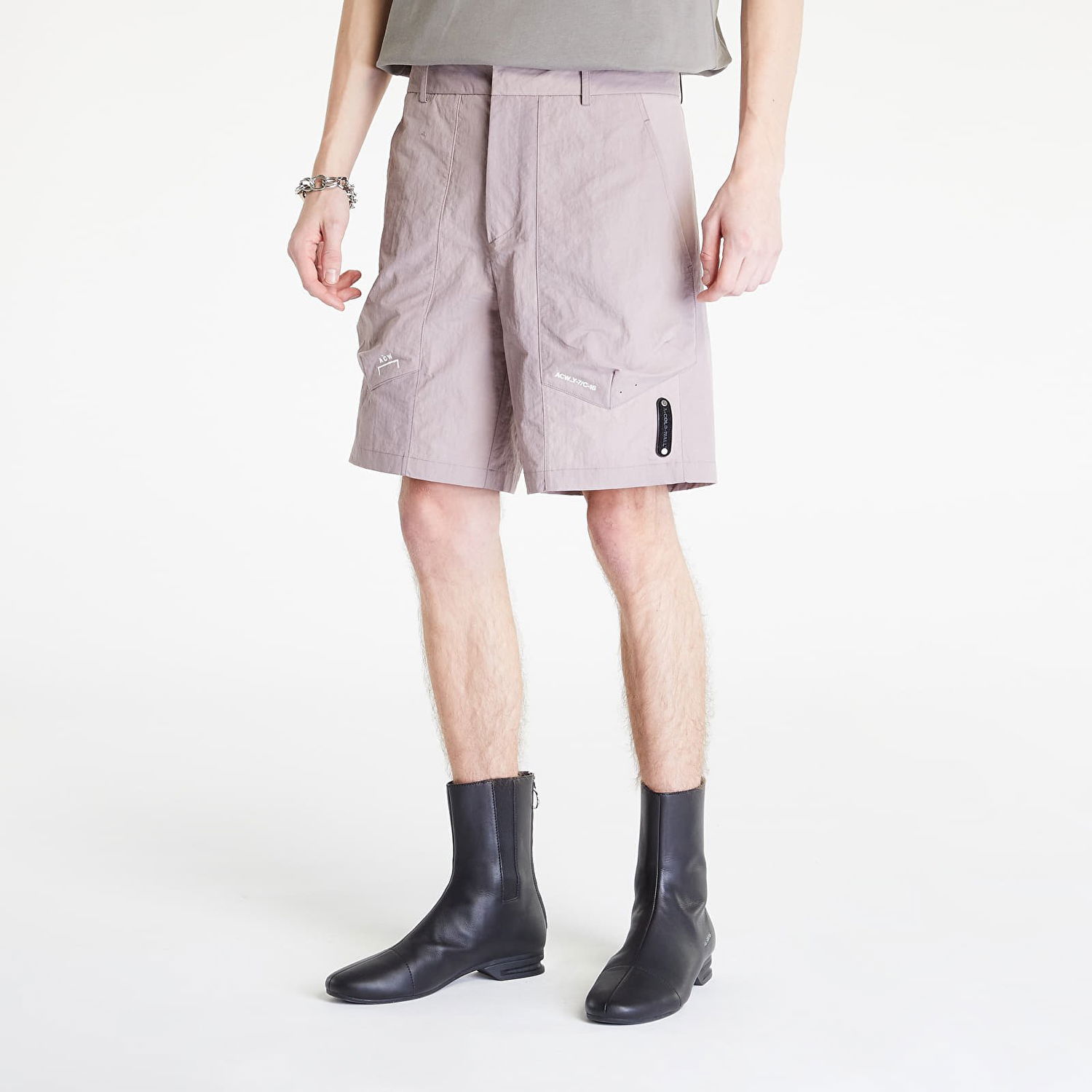 Šortky A-COLD-WALL* Irregular Dye Shorts Šedá | ACWMB183 Mauve, 0