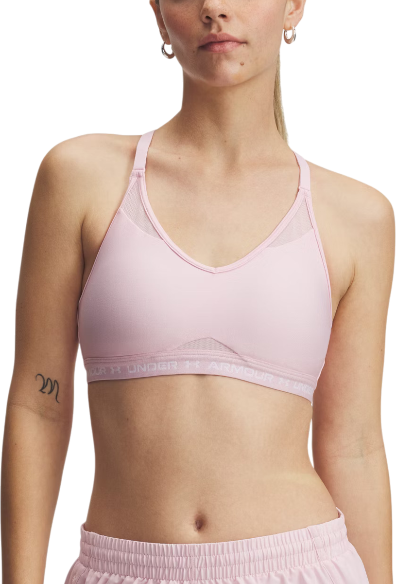 Podprsenka Under Armour Under Armour UA Crossback Low Sports Bra Ružová | 1386424-647, 0