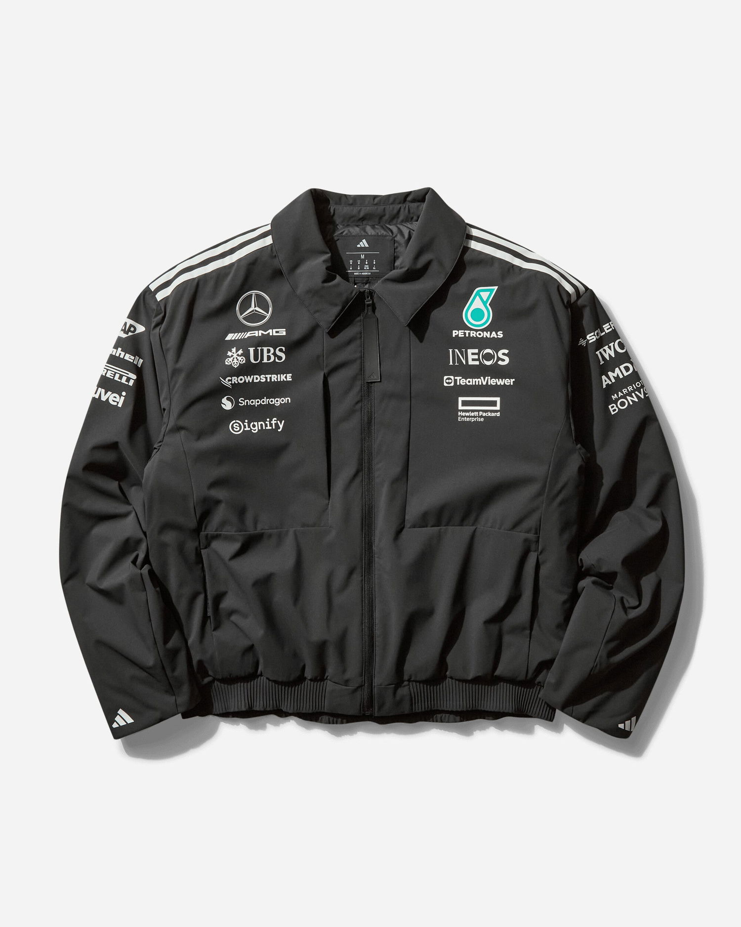 Bomber bunda adidas Performance Mercedes-AMG Petronas Formula One Team Jacket Čierna | JX0748, 1