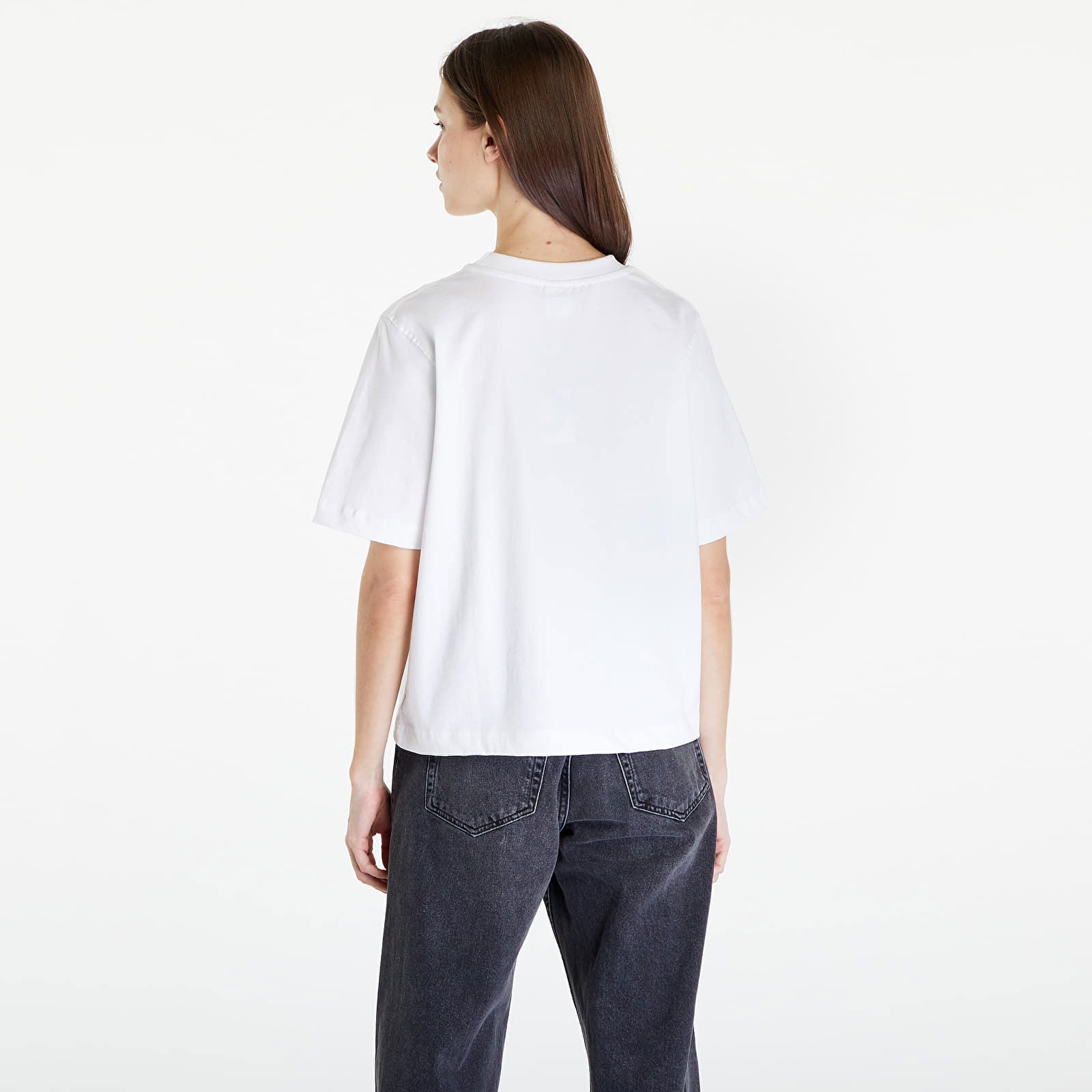 Essential T-Shirt With Tonal Print White