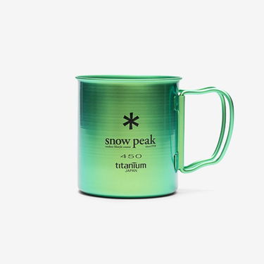 Fľaše Snow Peak Titanium Single 450 Cup Zelené | MG-043GR-US, 1