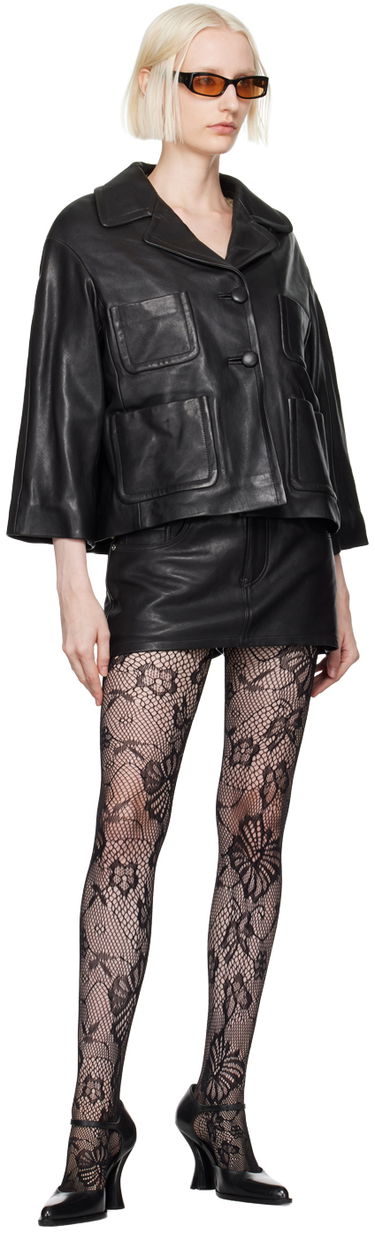 Bunda Marc Jacobs Marc Jacobs 'The Lady' Leather Jacket Čierna | 2F4RJC014W01, 3