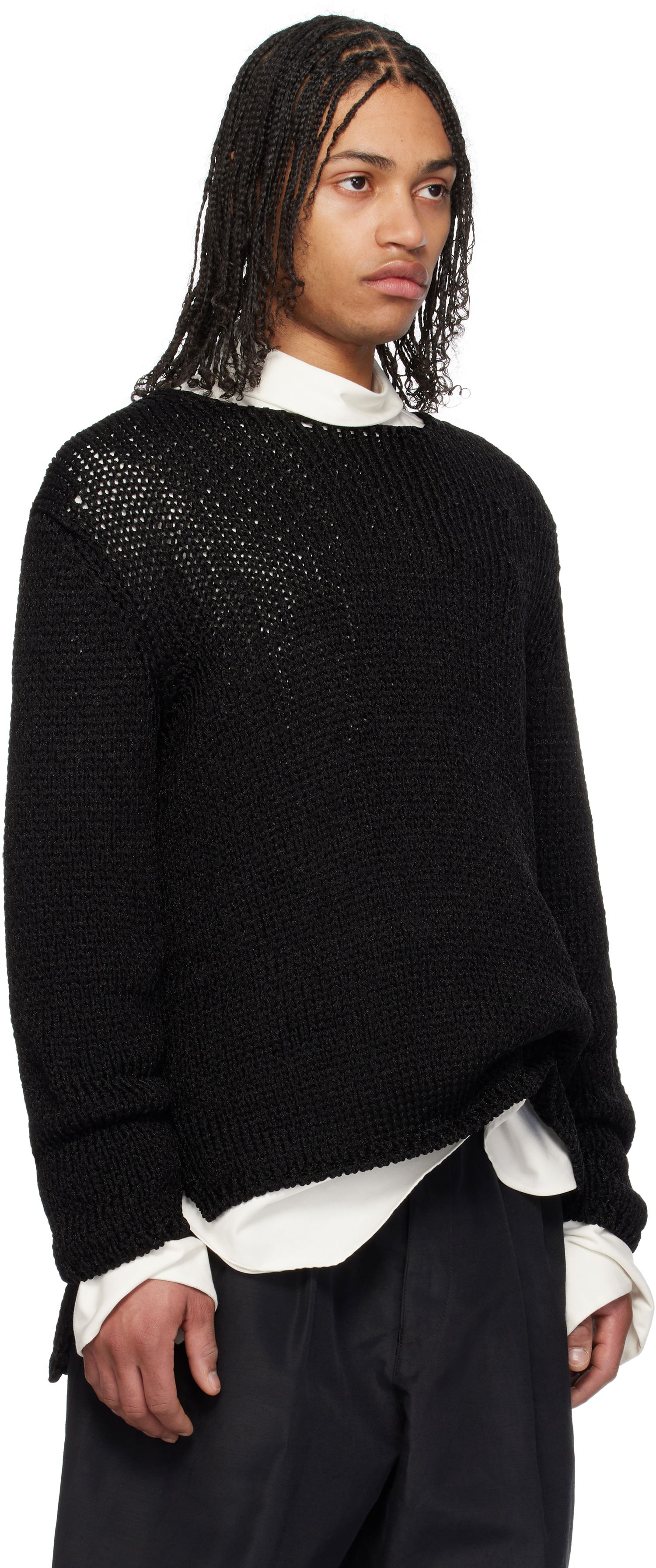 Sveter Comme des Garçons Homme Plus Droptail Sweater Čierna | PO-N004-051, 1