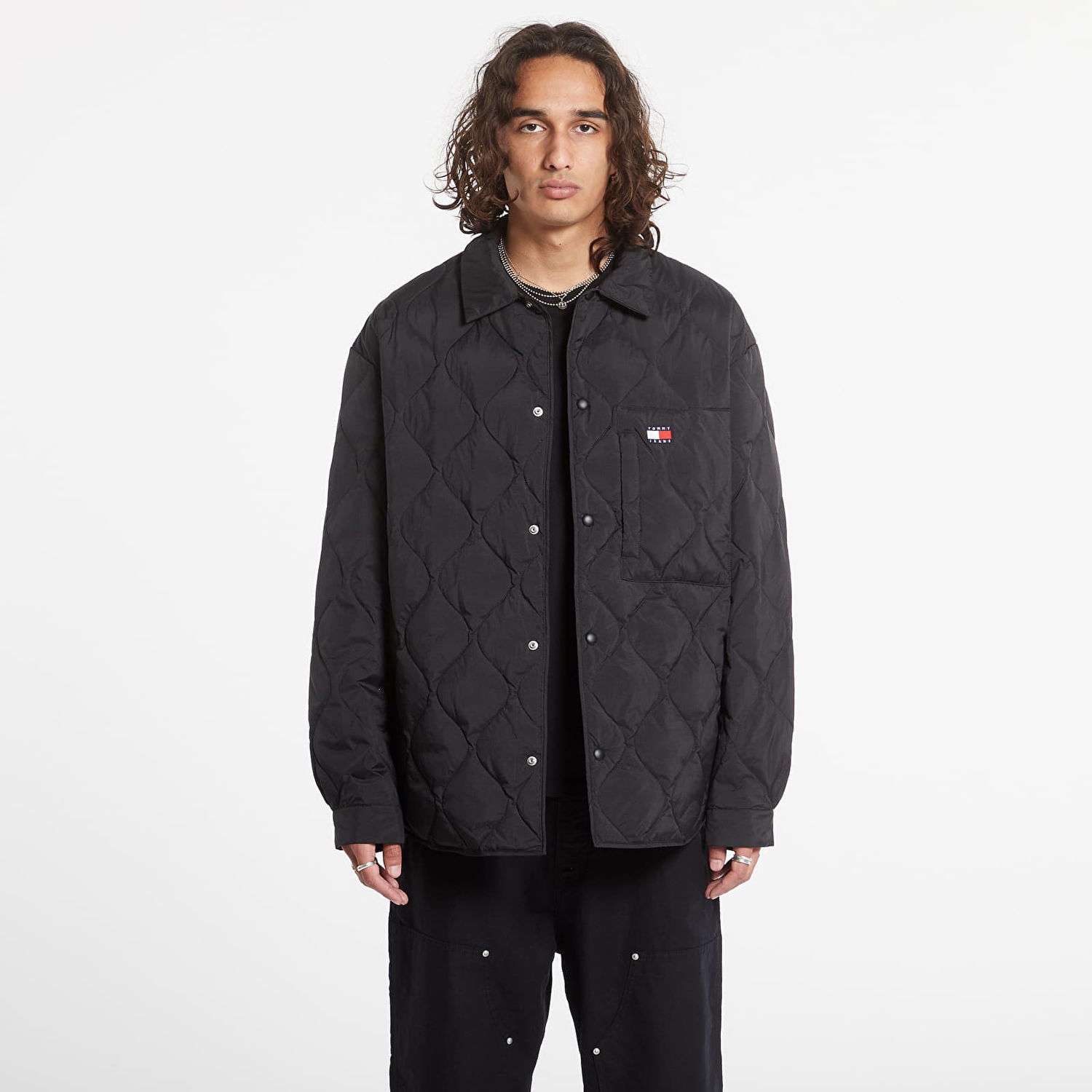 Bunda Tommy Hilfiger Quilted Shacket Black Čierna | DM0DM20001 BDS, 0