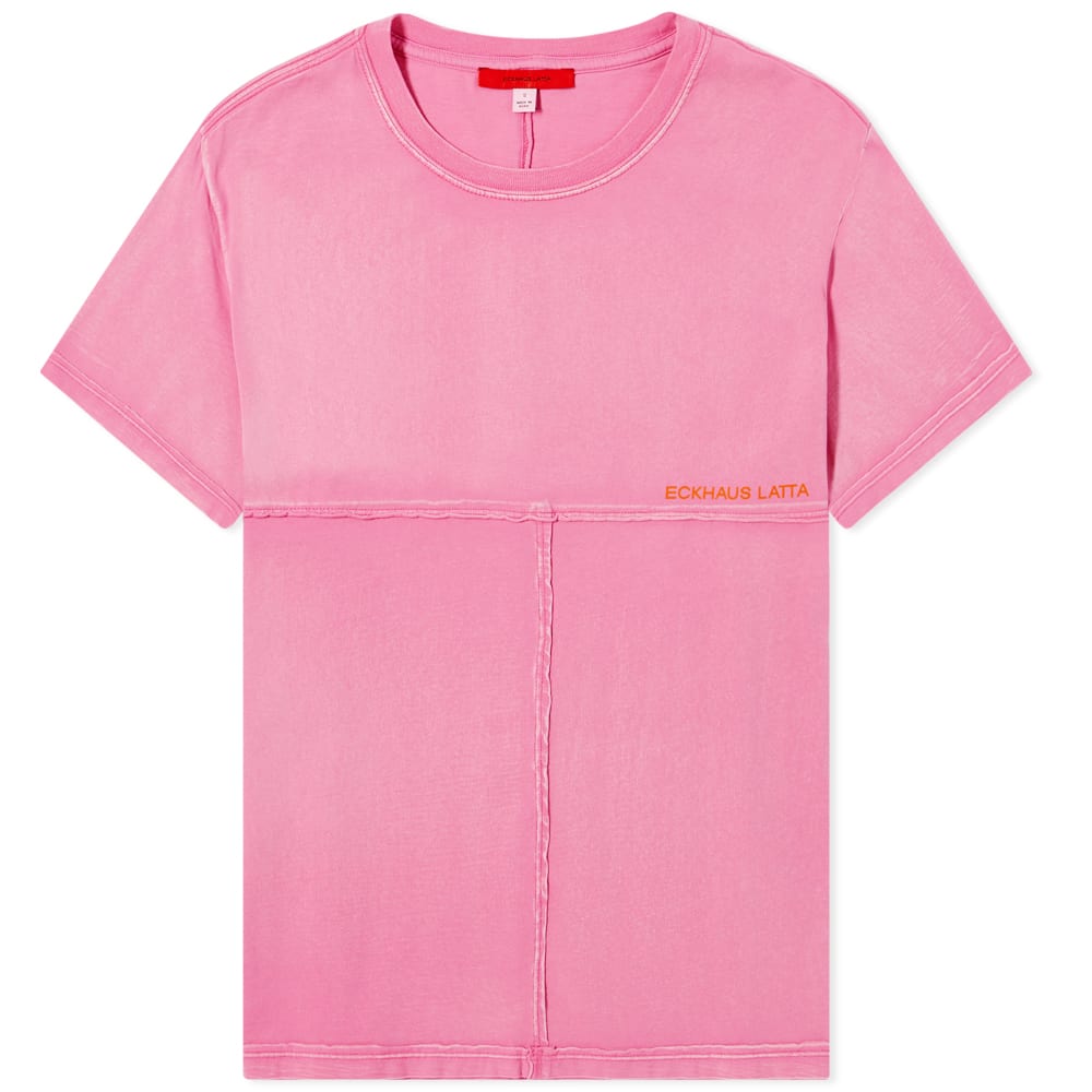 Tričko Eckhaus Latta Lapped Oversized Tee Ružová | 301-EL-PF22-P, 0