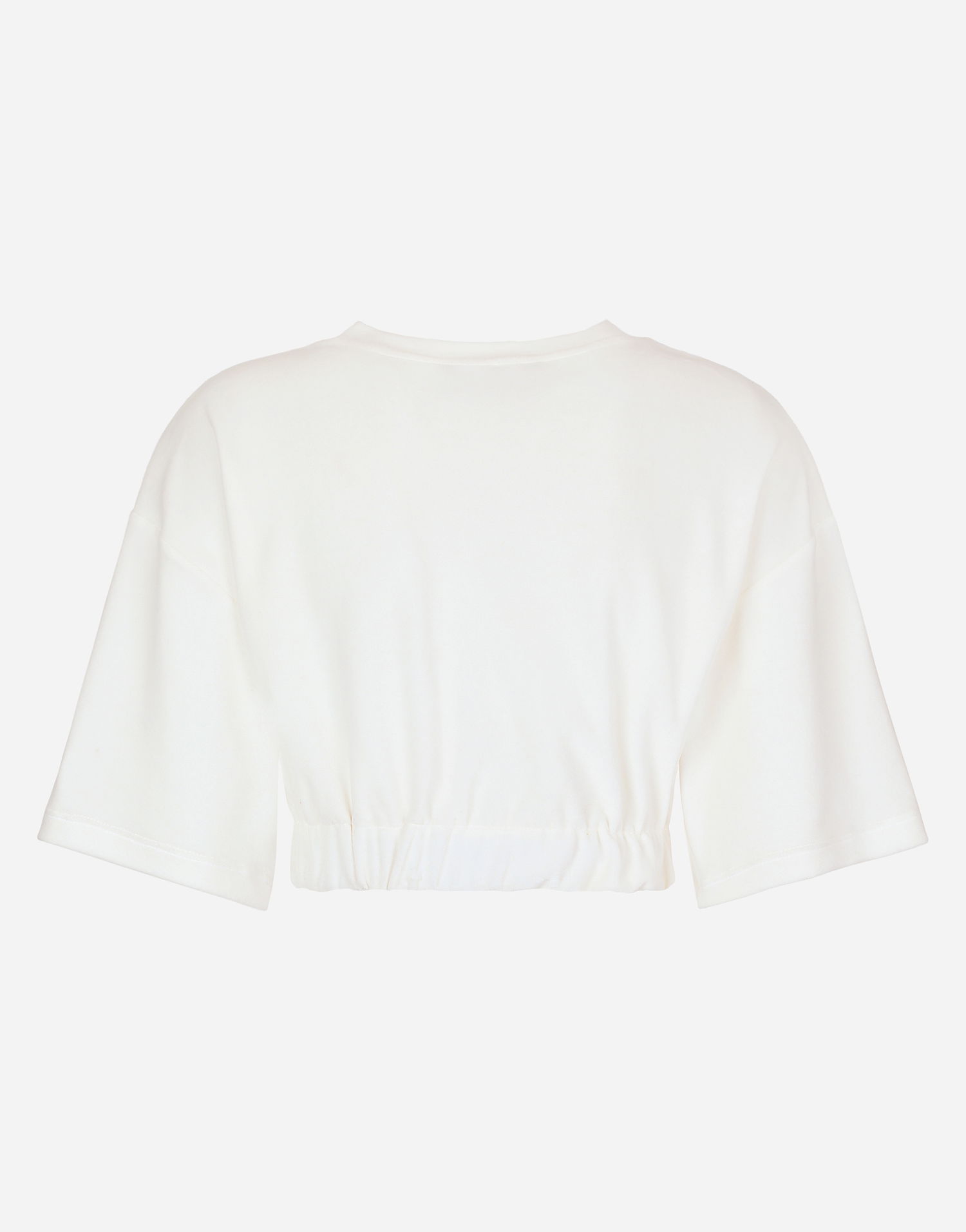 Crop Top Dolce & Gabbana Chenille Top With Logo Biela | F8U45ZGDBZTS9995, 1