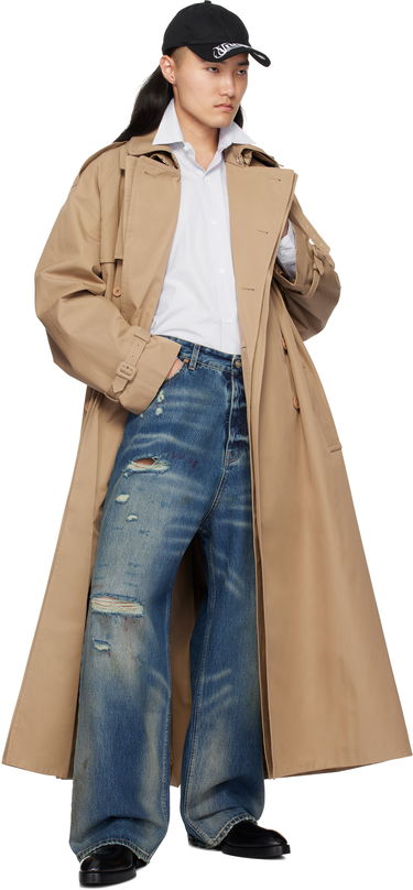 Trenčkot VETEMENTS Vetements Runway Double Trench Coat Béžová | UA66CO400S, 3