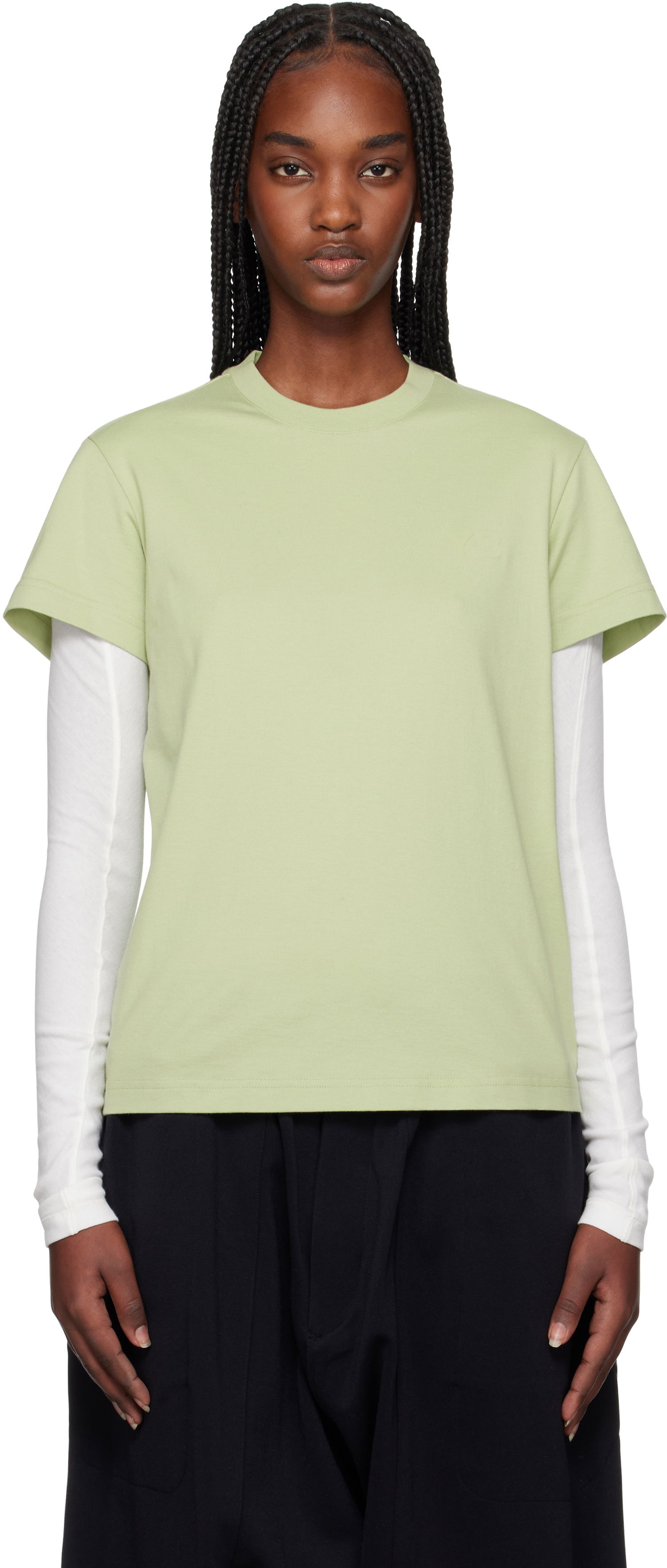 Tričko Y-3 Y-3 Regular Short Sleeve T-Shirt Zelené | JM7828, 0