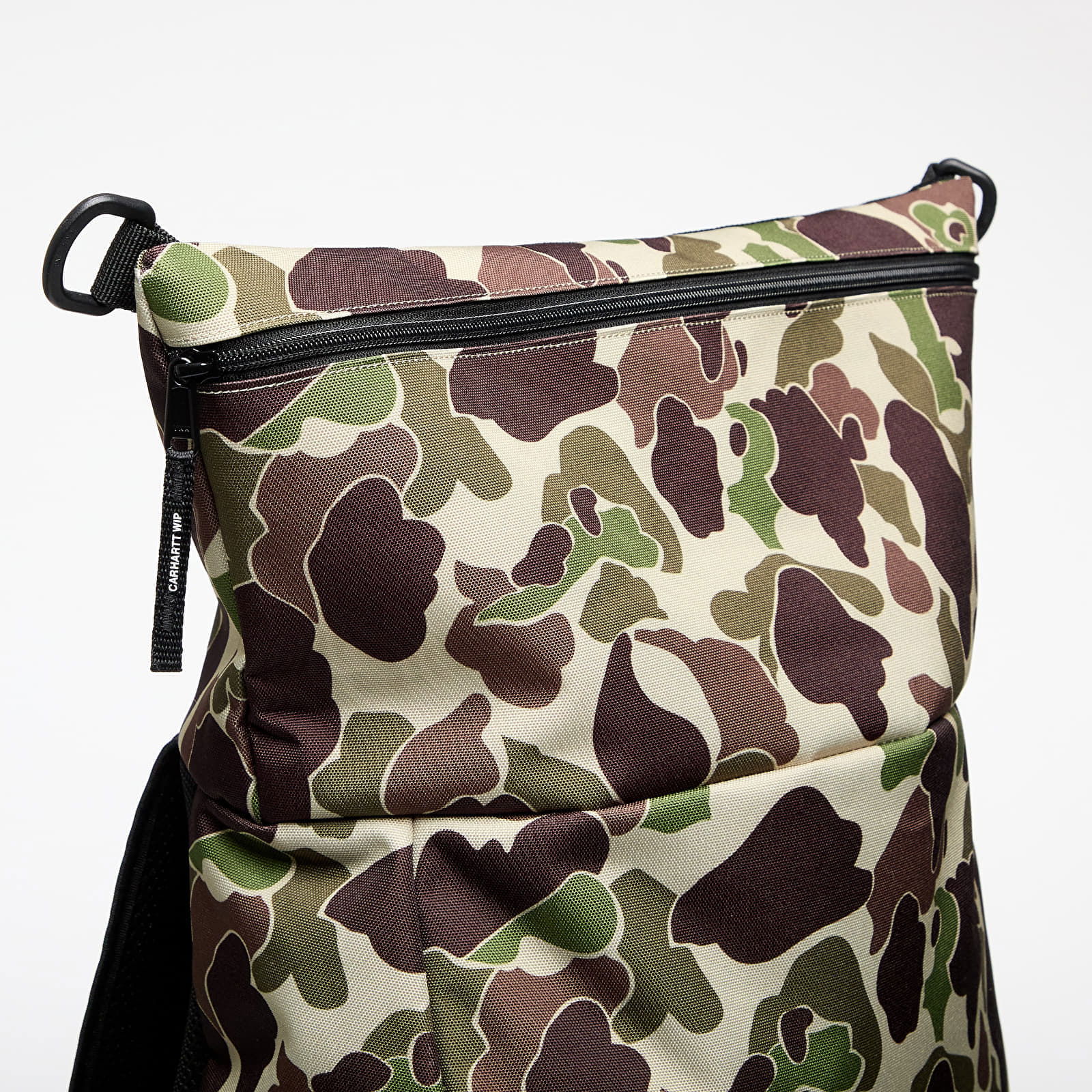 Camouflage Print Roll-Top Backpack