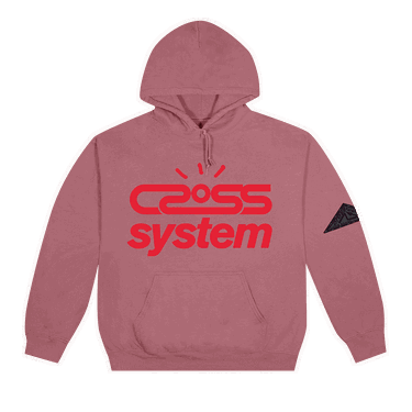 Mikina Cactus Jack by Travis Scott Cross System Hoodie Ružová | CJJ6 HS13 WASH, 0