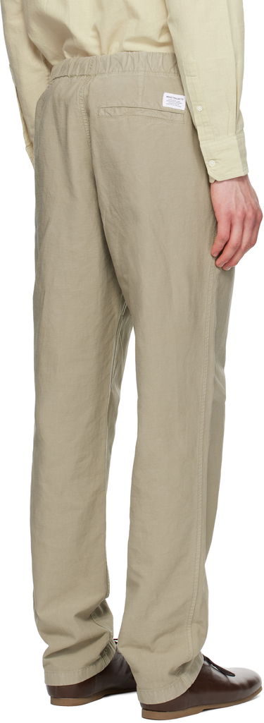 Nohavice NORSE PROJECTS Norse Projects Ezra Relaxed Cotton Linen Trousers Béžová | N25-0420, 2