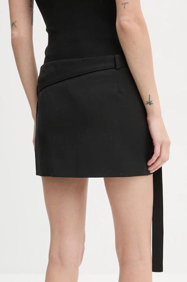 Sukňa HELIOT EMIL Wool Blend Mini Skirt with Belt Čierna | AW24.W.12.041.BLK01, 2