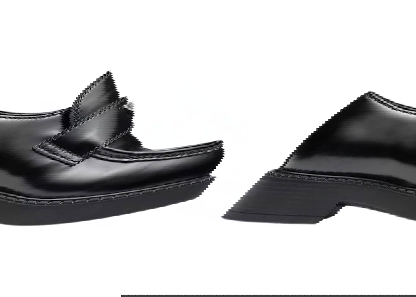 Tenisky a topánky Prada 35mm Loafer 'Black Brushed Leather' Čierna | 2DE127_055_F0002, 0