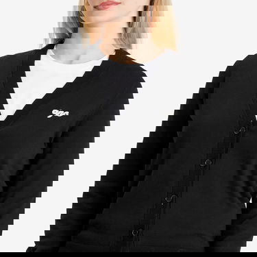 Sveter A.P.C. Women's Berangere Logo Knit Cardigan, Size Small Čierna | COGDK-F22318-LZZ, 5