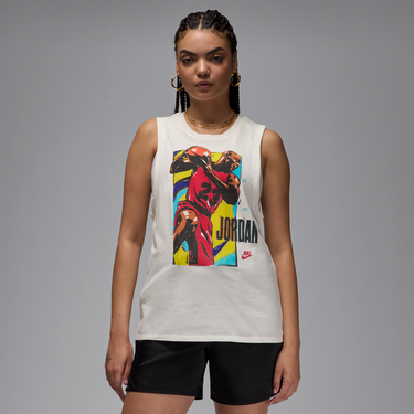 Tielko Jordan Jordan Graphic Print Sleeveless T-Shirt Biela | HJ0199-133, 0