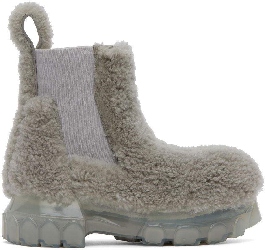 Tenisky a topánky Rick Owens Rick Owens Beatle Bozo Tractor Boots Šedá | RO02B6881 LSHP, 0