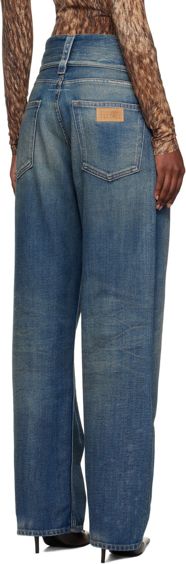 Džínsy Maison Margiela MM6 Maison Margiela 5-Pocket Slub Jeans Modrá | S52LA0259 M30017, 2
