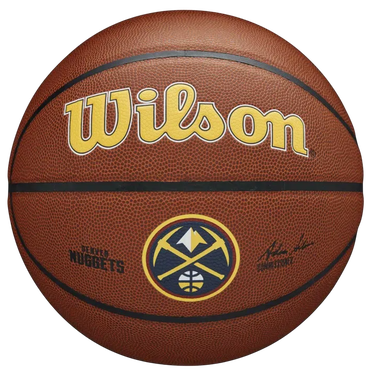Športový doplnok Wilson Tennis NBA Team Alliance Denver Nuggets Basketball Hnedá | wtb3100xbden, 0