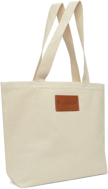 Tote bag JW Anderson JW Anderson Bad Apple Graphic Canvas Tote Bag Béžová | HB0498-FA0238, 2