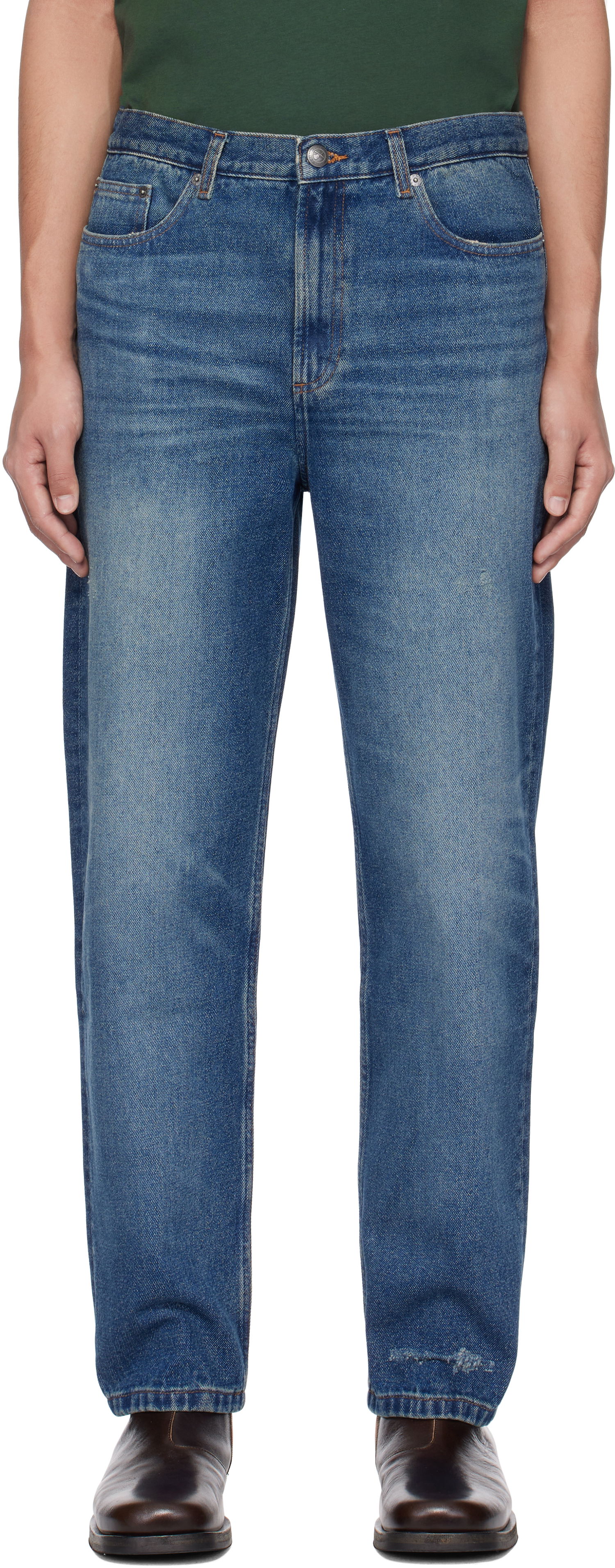 Džínsy A.P.C. Martin Straight-Leg Jeans Modrá | COHFC-H09121, 0