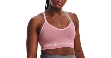 Podprsenka Under Armour Seamless Low Long Rib Bra Ružová | 1373870-697, 1