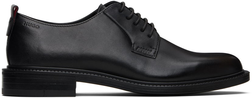 Tenisky a topánky BOSS Hugo Logo Detail Leather Derbys Čierna | 50552580