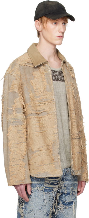 Bunda Diesel Diesel D-Ivar-Fsg Distressed Denim Jacket Béžová | A18111-007AZ-33S, 1