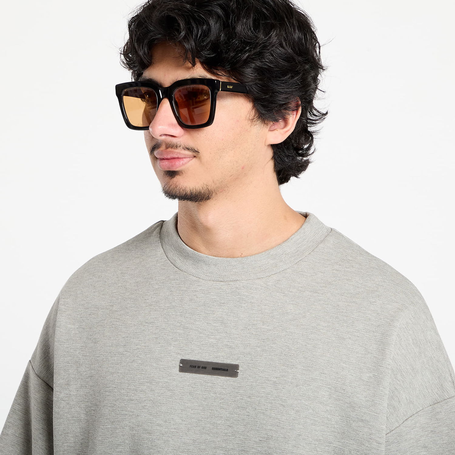 Tričko Fear of God Fear of God Essentials Pique 90's Short Sleeve Tee Šedá | 125SP254415F-345, 1