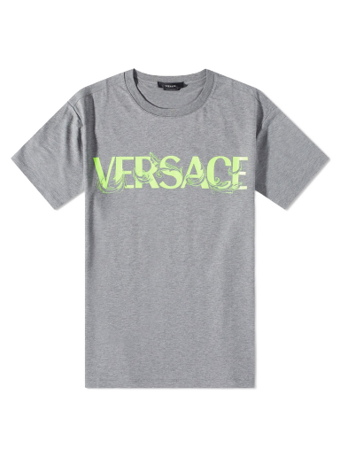 Tričko Versace Baroque Text Logo Tee Šedá | 1006974-1A06209-1E100