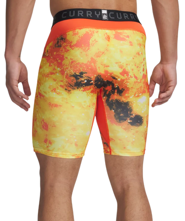 Boxerky Under Armour Curry HG Printed Compression Shorts Oranžová | 1379829-847, 2