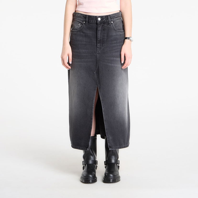 Sukňa Carhartt WIP Long Faded Denim Front Slit Brandon Skirt XS Šedá | I036330.89B7