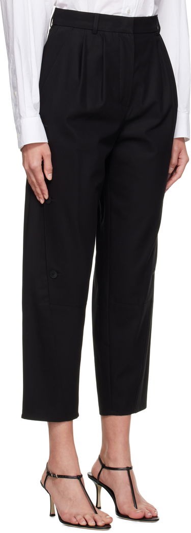 Nohavice Max Mara Max Mara Duomo Pleated Cropped Trousers Béžová | 2521136091600, 4