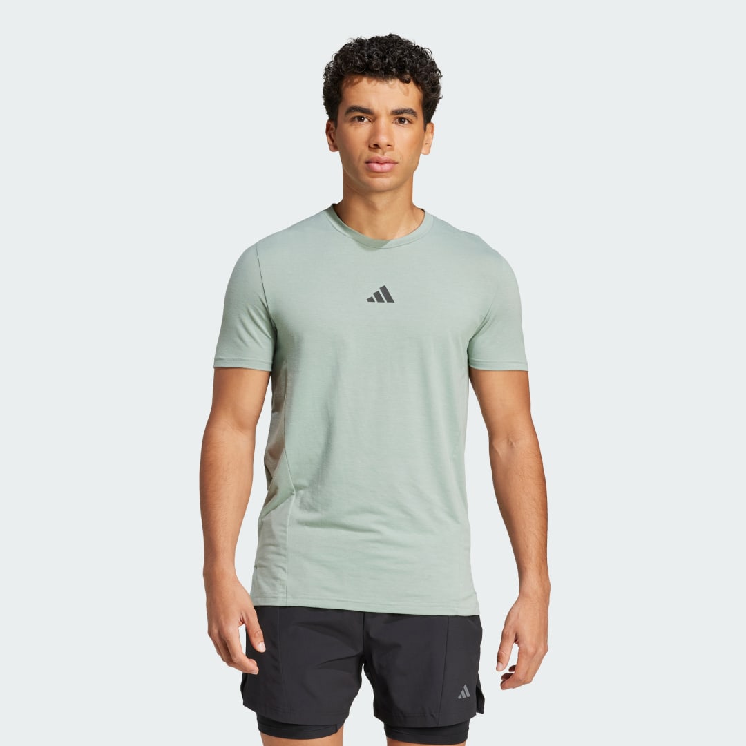 Tričko adidas Performance Designed for Training Workout T-Shirt Zelené | JI5768, 0