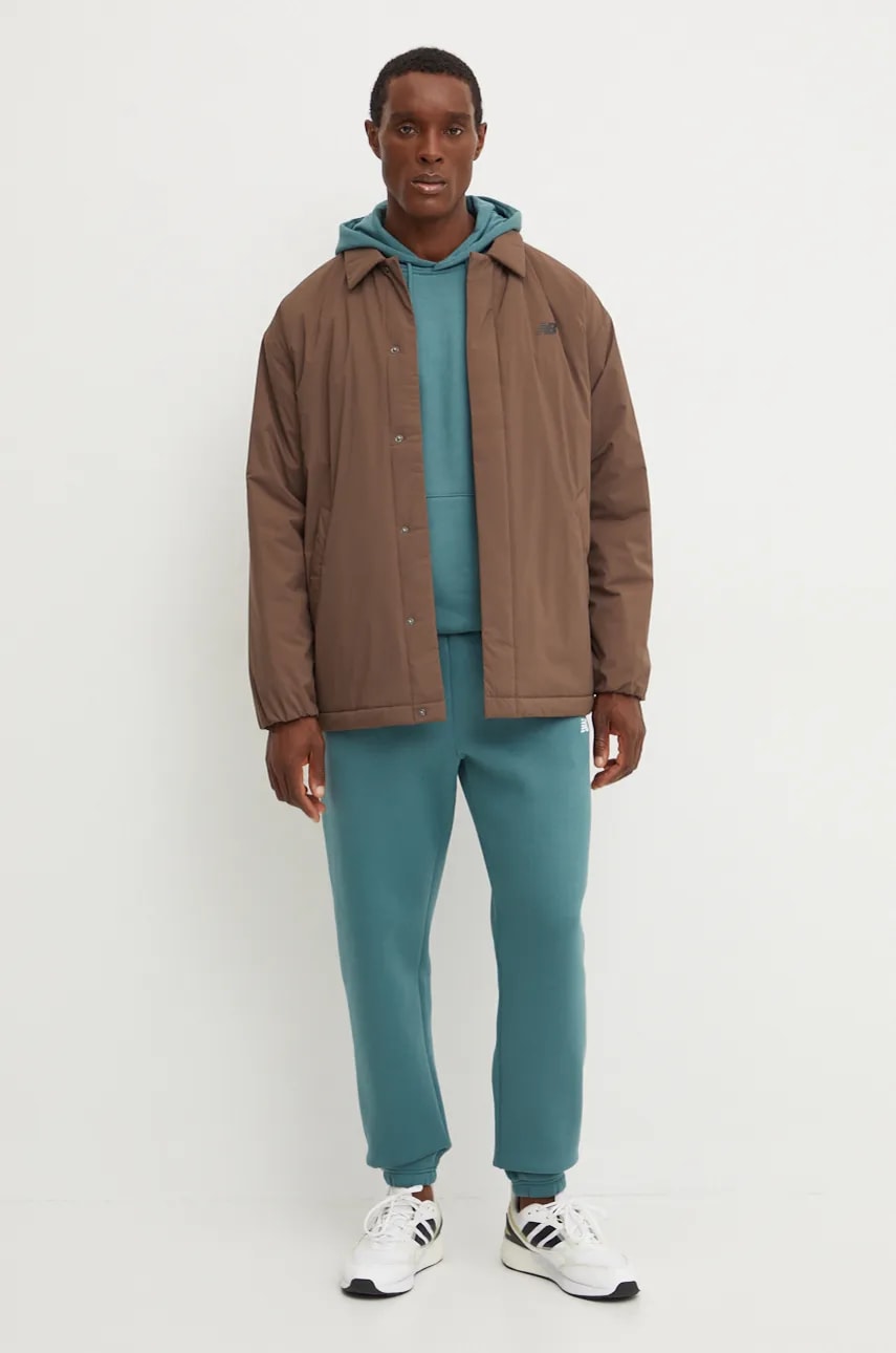 Bunda New Balance Padded Coach Jacket Hnedá | MJ43504DUO, 1