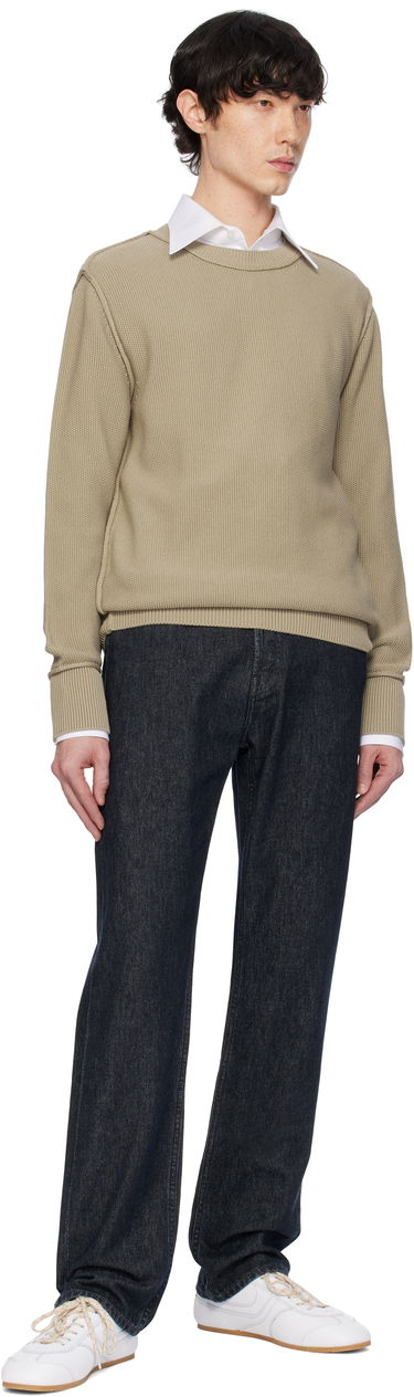 Sveter Moncler Moncler Textured Cotton Sweater Béžová | K10919C00001M1367, 4
