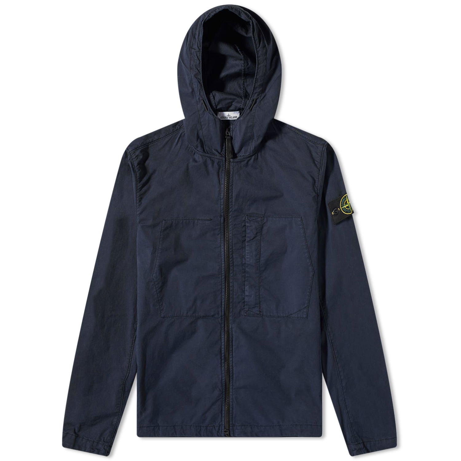 Vetrovka Stone Island Supima Cotton Twill Stretch Hooded Jacket Navy | 781543310-V0020, 0